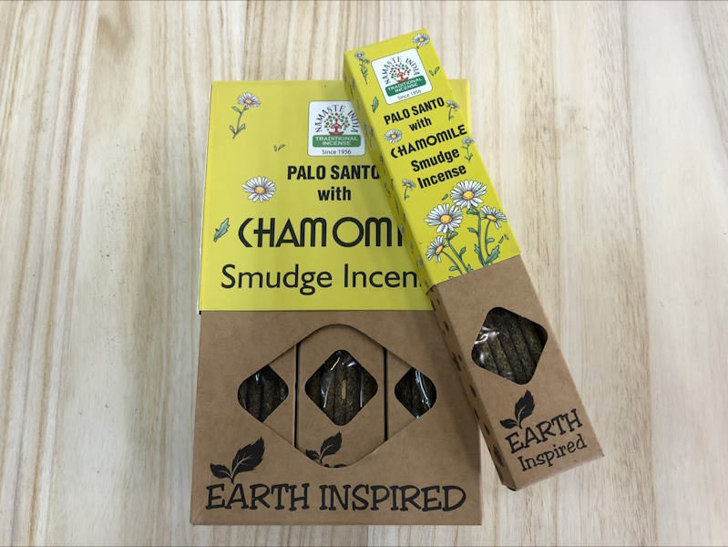 Incienso Orgánico Camomila Palo Santo Orkay 25 gr